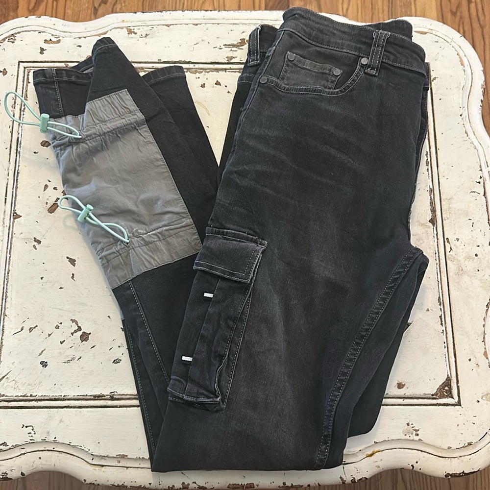 Serenede Cargo Patchwork Serenity Prayer Distress… - image 1